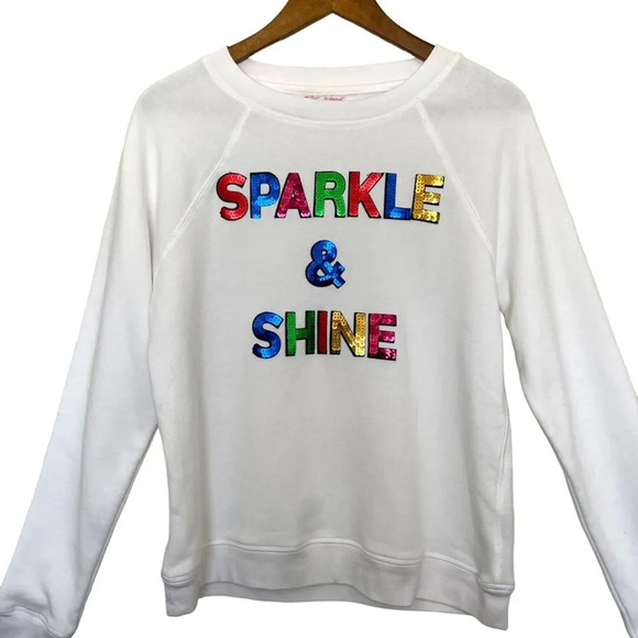 Betsey Johnson Performance Sparkle and Shine Crew Neck Sweater Size M Y2K - Picture 7 of 7